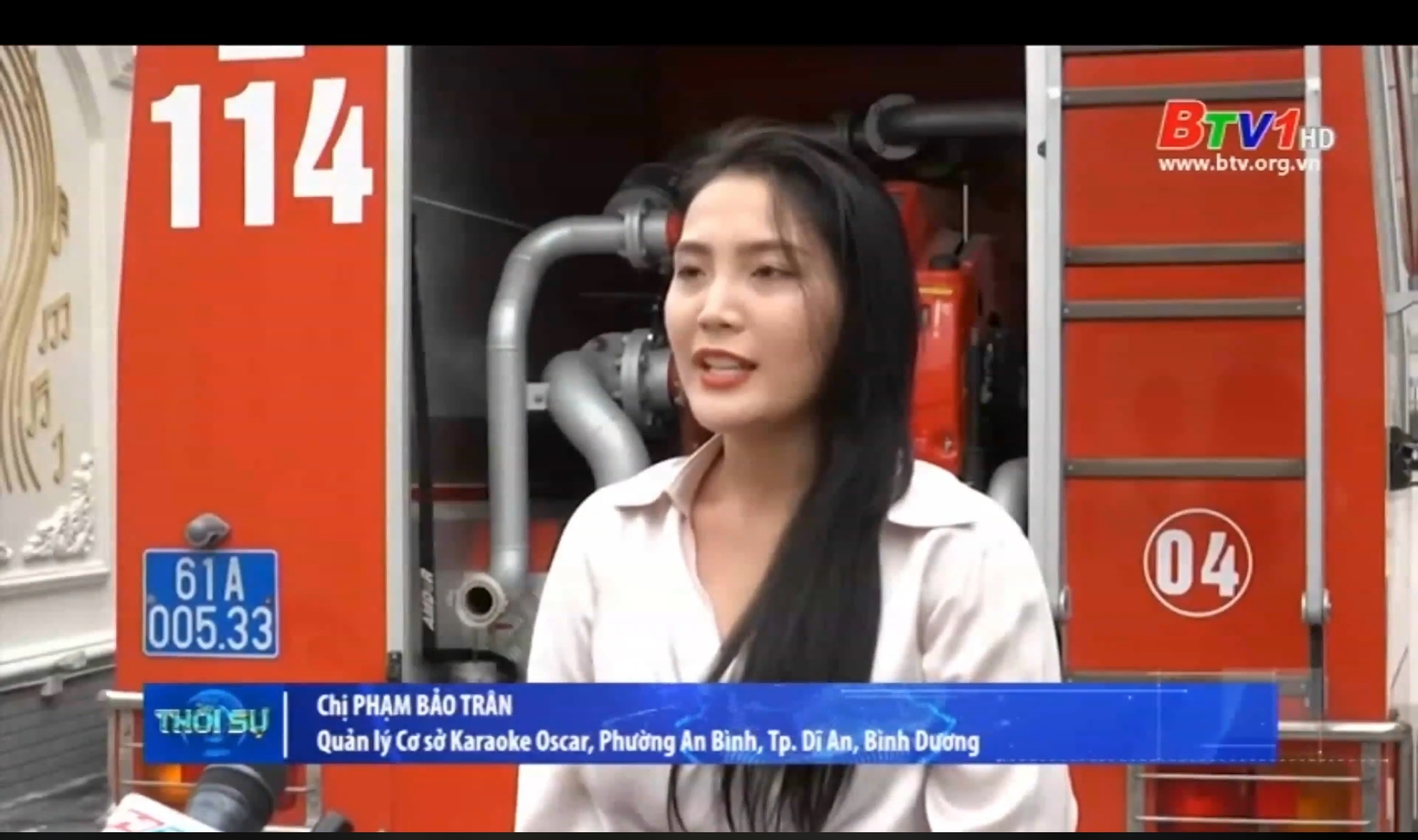 Truyền hình Bình Dương đưa tin Nhất Phương Oscar Karaoke diễn tập PCCC